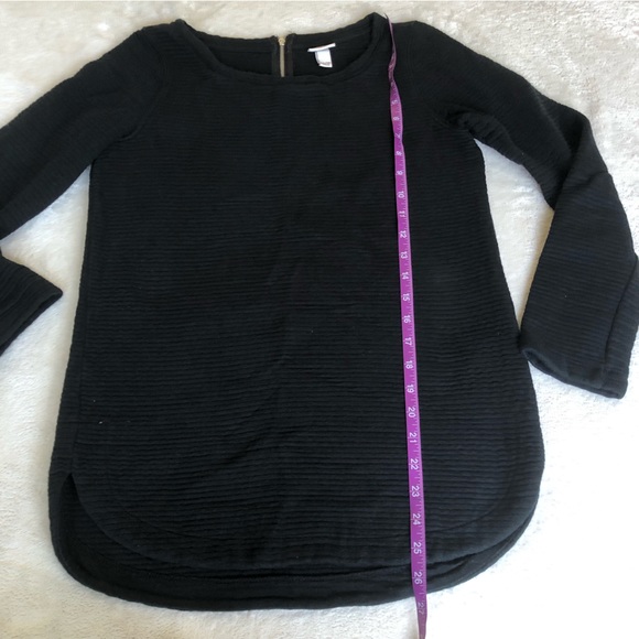 Merona Black Ribbed Sweater - Picture 9 of 10